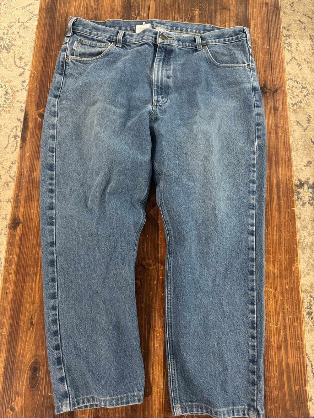 Carhartt Men's Relaxed Fit Blue Denim Jeans
